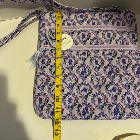 NWT Disney x Vera Bradley Beauty and the Beast Triple Zip Hipster Crossbody - Picture 7 of 8